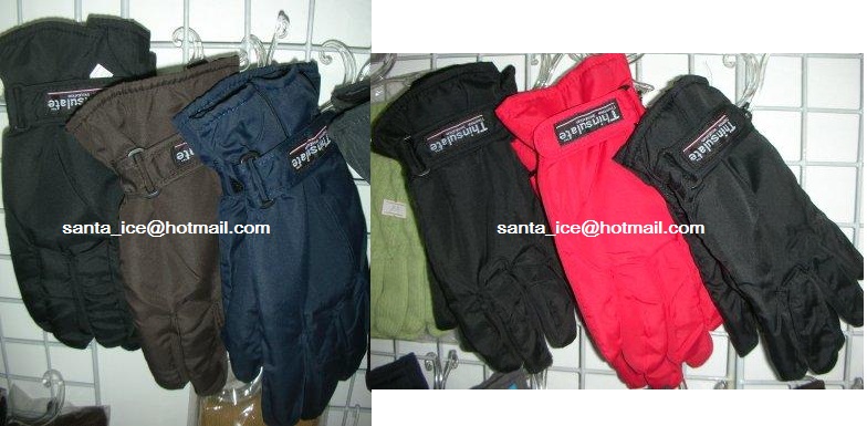 ถุงมือสไตล์ลำลอง บุ thinsulateสีชมพู ด้านในให้ความอุ่นดีเยี่ยม