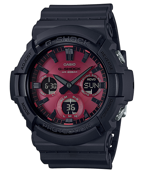 G-Shock Tough Solar Black and Red Series ของใหม่แท้100% รุ่น GAS-100AR-1ADR