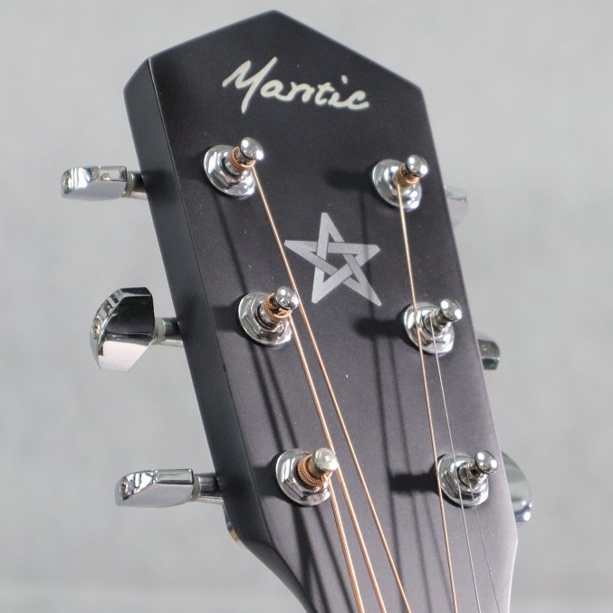กีต้าร์โปร่ง Mantic รุ่น GT-1DC สีดำ พร้อม ปิ๊ก กระเป๋า คาโป้