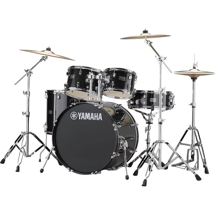 กลองชุด Yamaha Rydeen RDP2F5 สีดำ (Black Glitter) พร้อมอุปกรณ์ขาตั้งครบชุด (ไม่รวมฉาบเครื่องทองเหลือง)