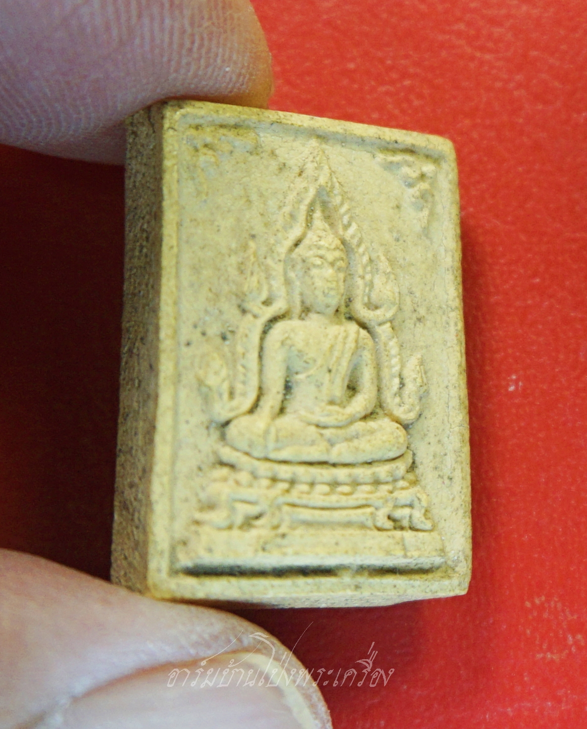 พระครูสุจิต ธรรมคุณ อาจารย์ทอง วัดหนองปลาหมอ พระพุทธชินราช เนื้อผงพุทธคุณ(องค์ที่2)