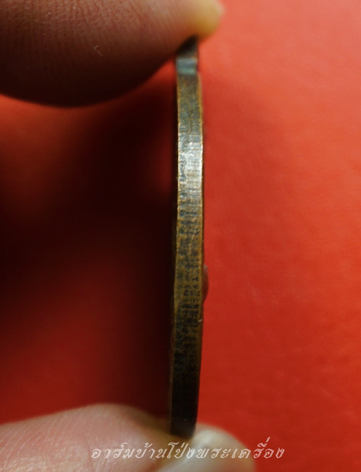 หลวงปู่แรม วัดยางหัก รุ่นแรก ปี๒๕๔๕ เนื้อทองแดงรมดำ(องค์ที่4)