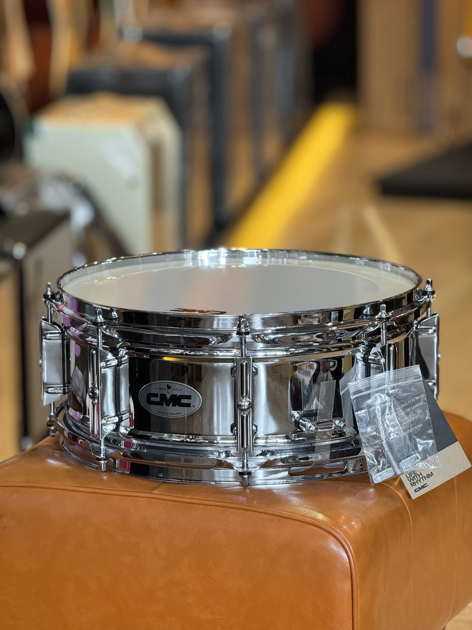 CMC Prelude Steel สแนร์เหล็ก CM 311-8C สีโครเมียม 8 หลัก พร้อมประแจ ของแท้ รับประกันสินค้า (คละสีกระเป๋า)