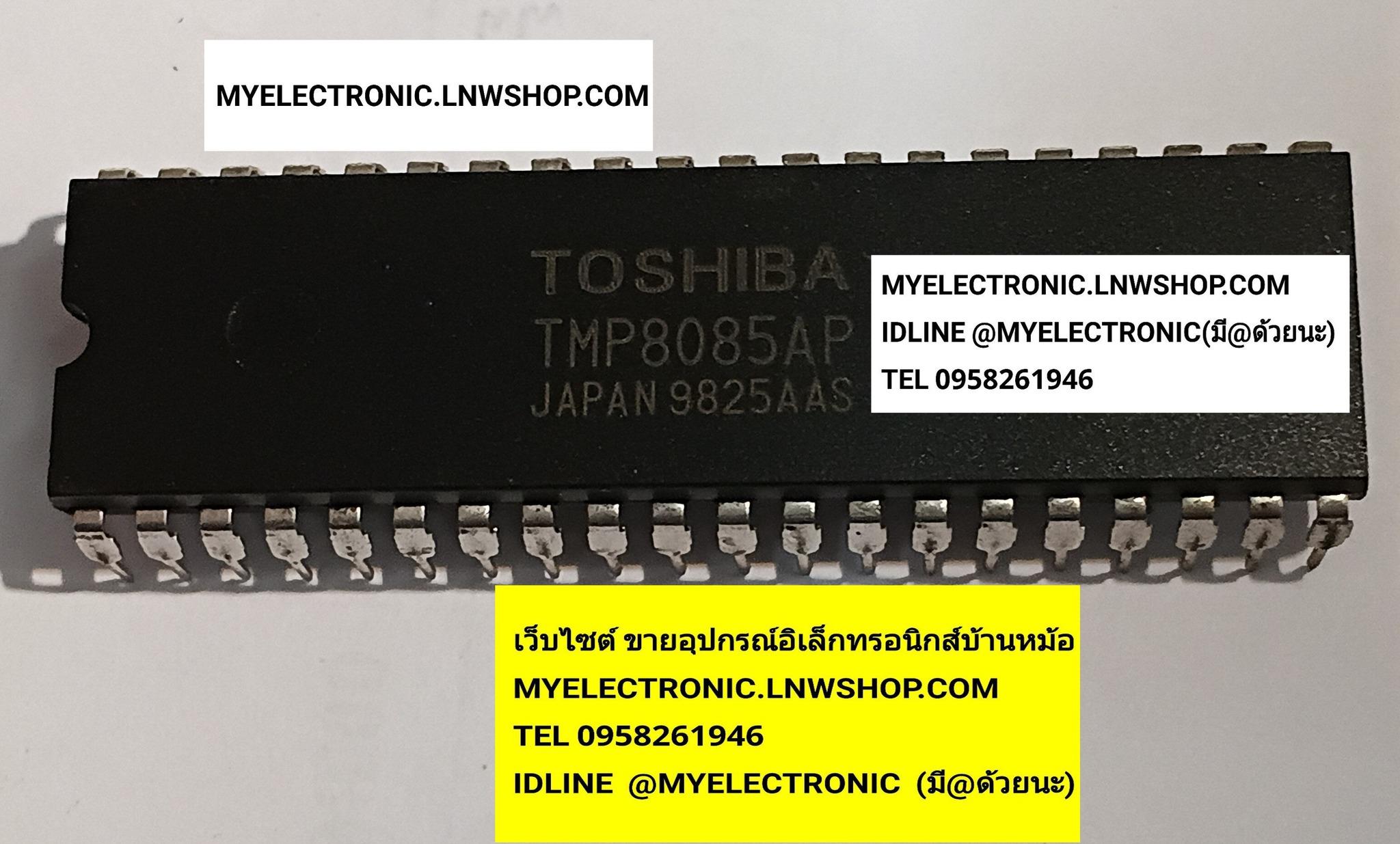 ขาย TMP8085AP , TMP8085 , AP , ไอซี , IC , ตัวถัง , DIP-40 , ขา , ยี่ห้อ , TOSHIBA , โตชิบ้า , ราคา ตัวละ , . . . หน่วย , บาท