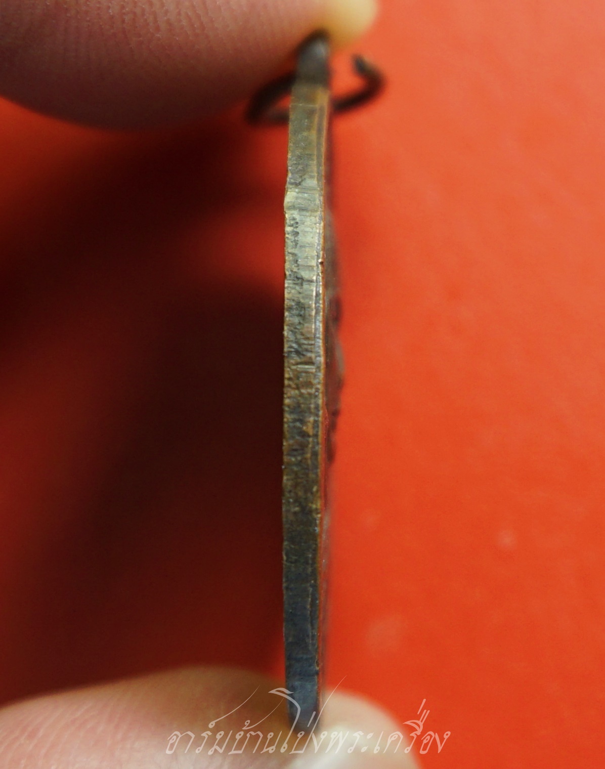 หลวงพ่อฟัก วัดบ้านโป่ง เนื้อทองแดงรมดำ(องค์ที่2)