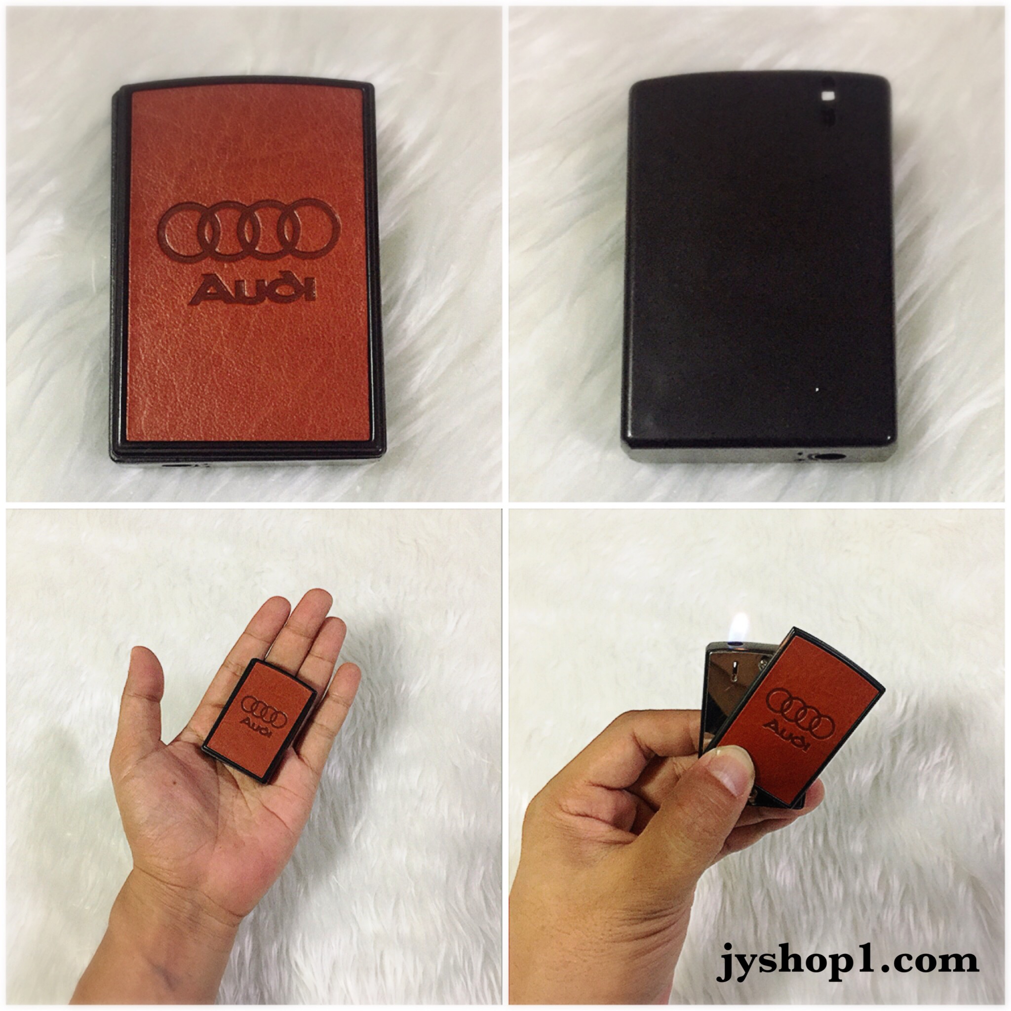 ไฟแช็คหนังสไลด์ลาย Audi