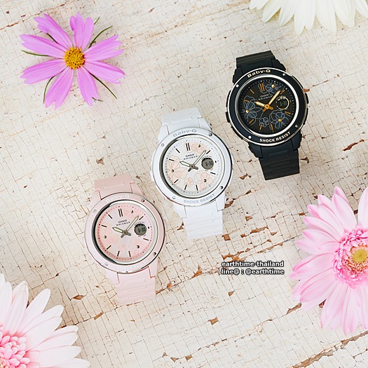 Baby-G Floral Patterns Series ของใหม่แท้100% รับประกัน 1 ปี รุ่น BGA-150FL-4A