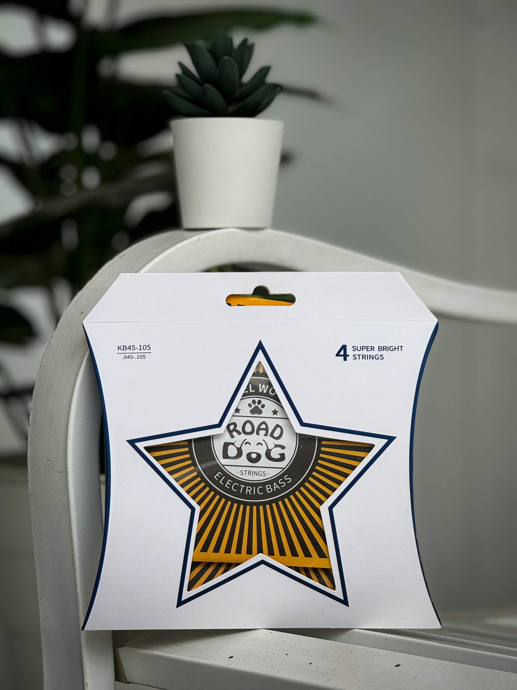 ROAD DOG สายเบสเคลือบกันสนิม 4 สาย KB45-105 Nickel-plated wire winding 4 Strings Bass เสียงใส ไบร์ท