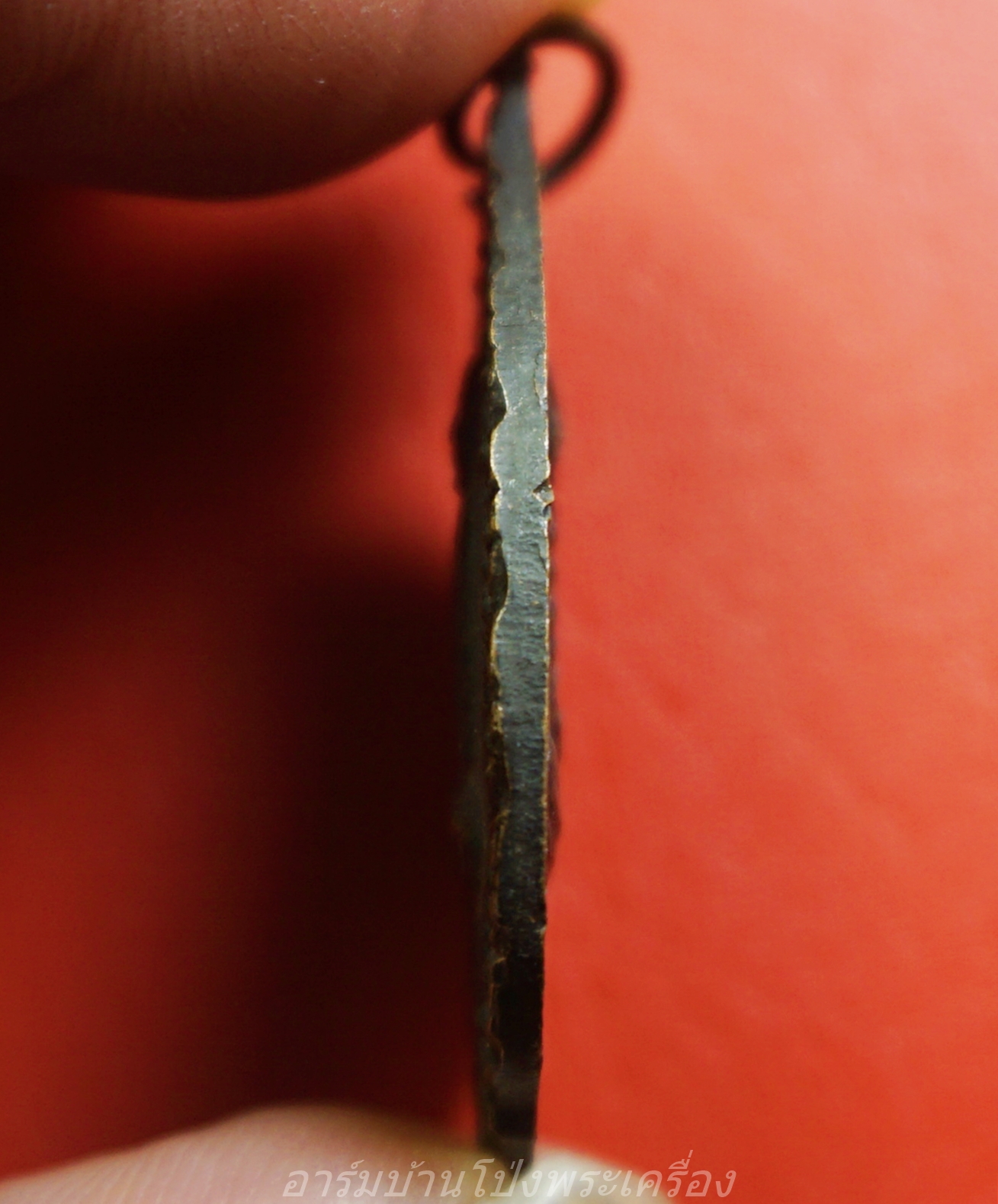 พระครูอรุณ หลัง พระสมุห์บุญมา วัดคลองใหญ่ จ.ตราด พระราชทานเพลิง ปี๒๕๓๗ เนื้อทองแดงรมดำ(องค์ที่1)