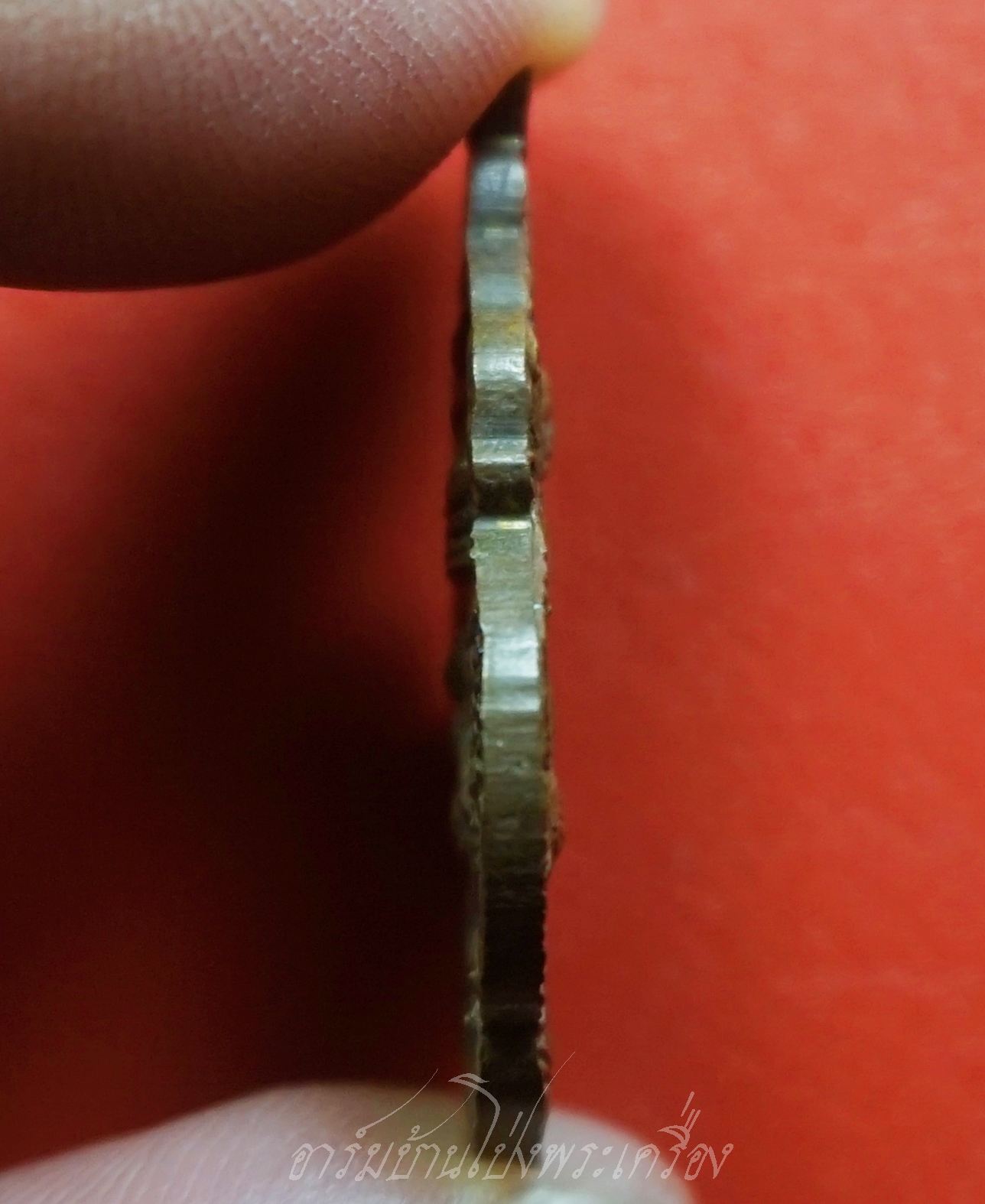 หลวงพ่อพิน วัดใหม่บุปผาราม จ.ราชบุรี หลังพระพุทธชนะมาร เนื้อกะไหล่ทอง(องค์ที่1)