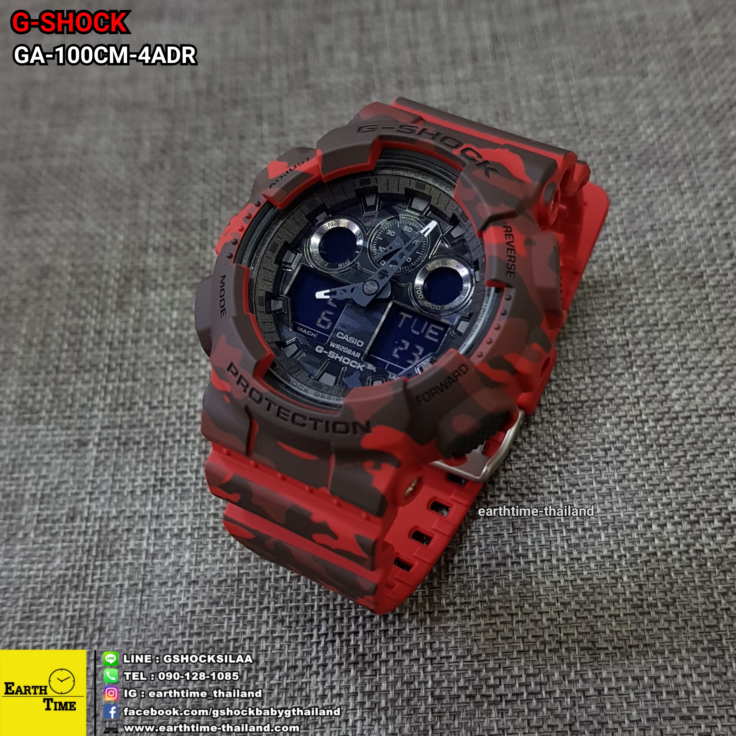 G-Shock ของใหม่แท้100% รับประกัน 1 ปี GA-100CM-4ADR
