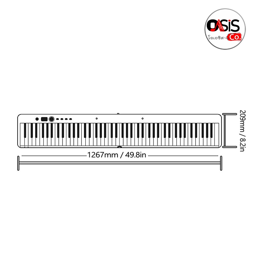เปียโนไฟฟ้า 88 คีย์ พับได้ Pastel POP88 เปียโนพกพา 88 คีย์ เปียโนไฟฟ้า