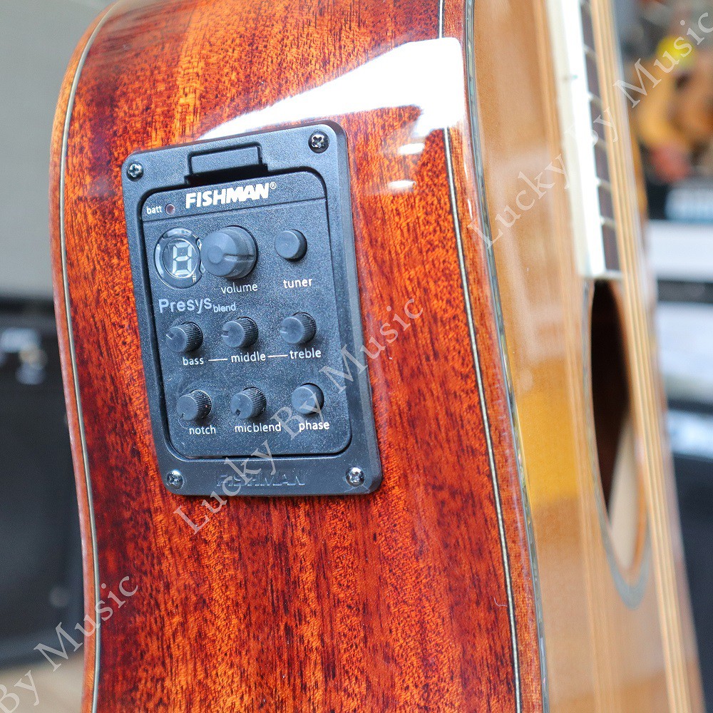 กีตาร์โปร่งไฟฟ้าnashville รุ่น d-701e พร้อมภาคไฟฟ้า fishman แสนคุ้ม all solid