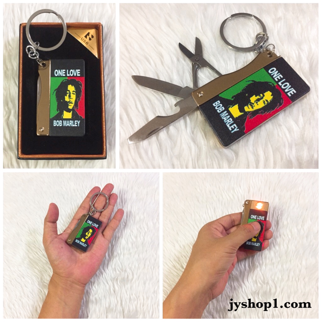 ไฟแช็คมีด USB ลาย Bob Marley