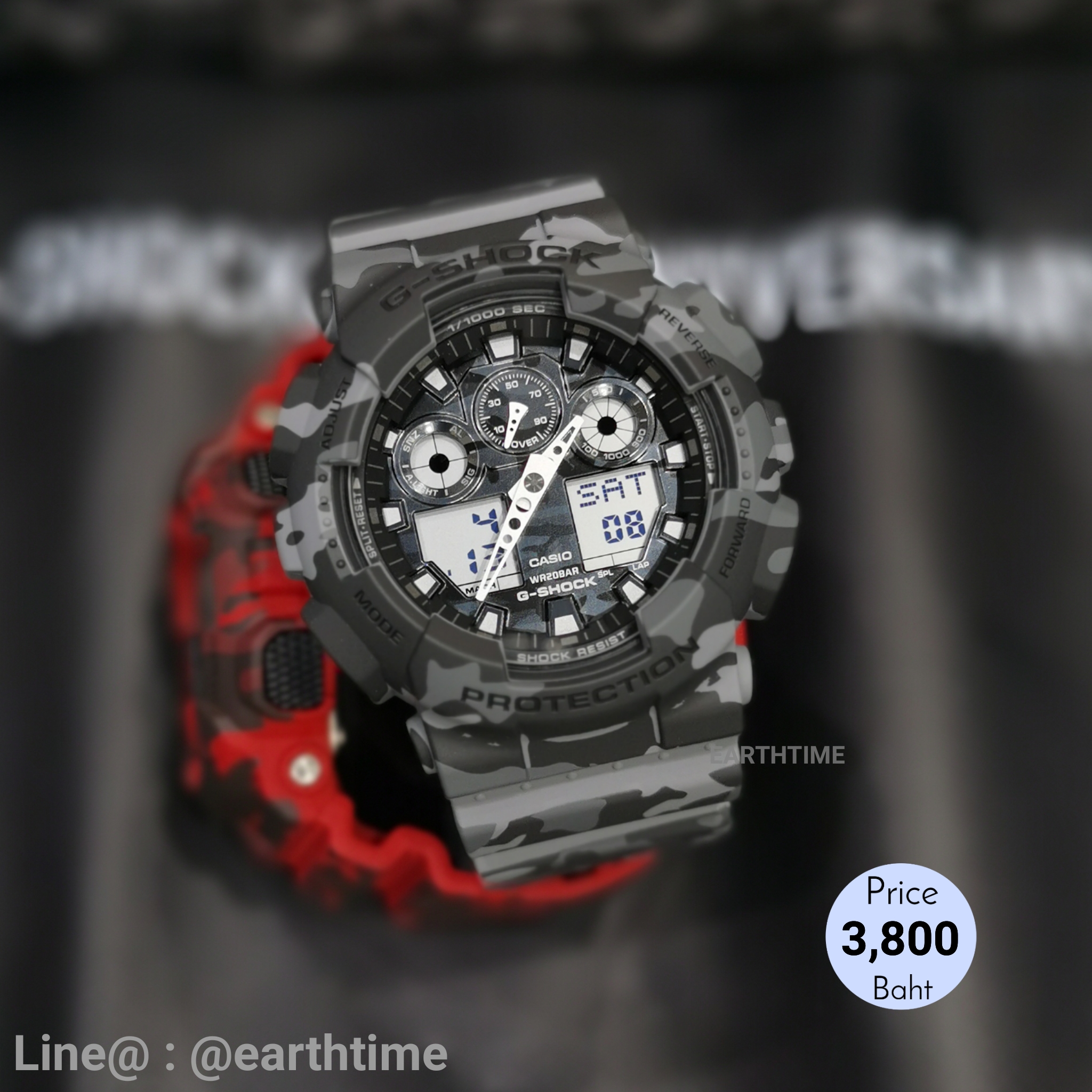 G-Shock ของใหม่แท้100% รับประกัน 1 ปี GA-100CM-8ADR