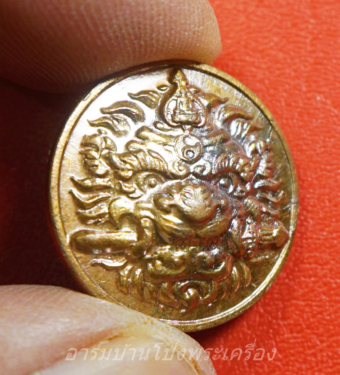 หลวงพ่อหวล วัดชาวเหนือ เสือคาบดาบ(กันชง) ปี๒๕๔๙ พิมพ์เล็ก กะไหล่นาค(องค์ที่1)