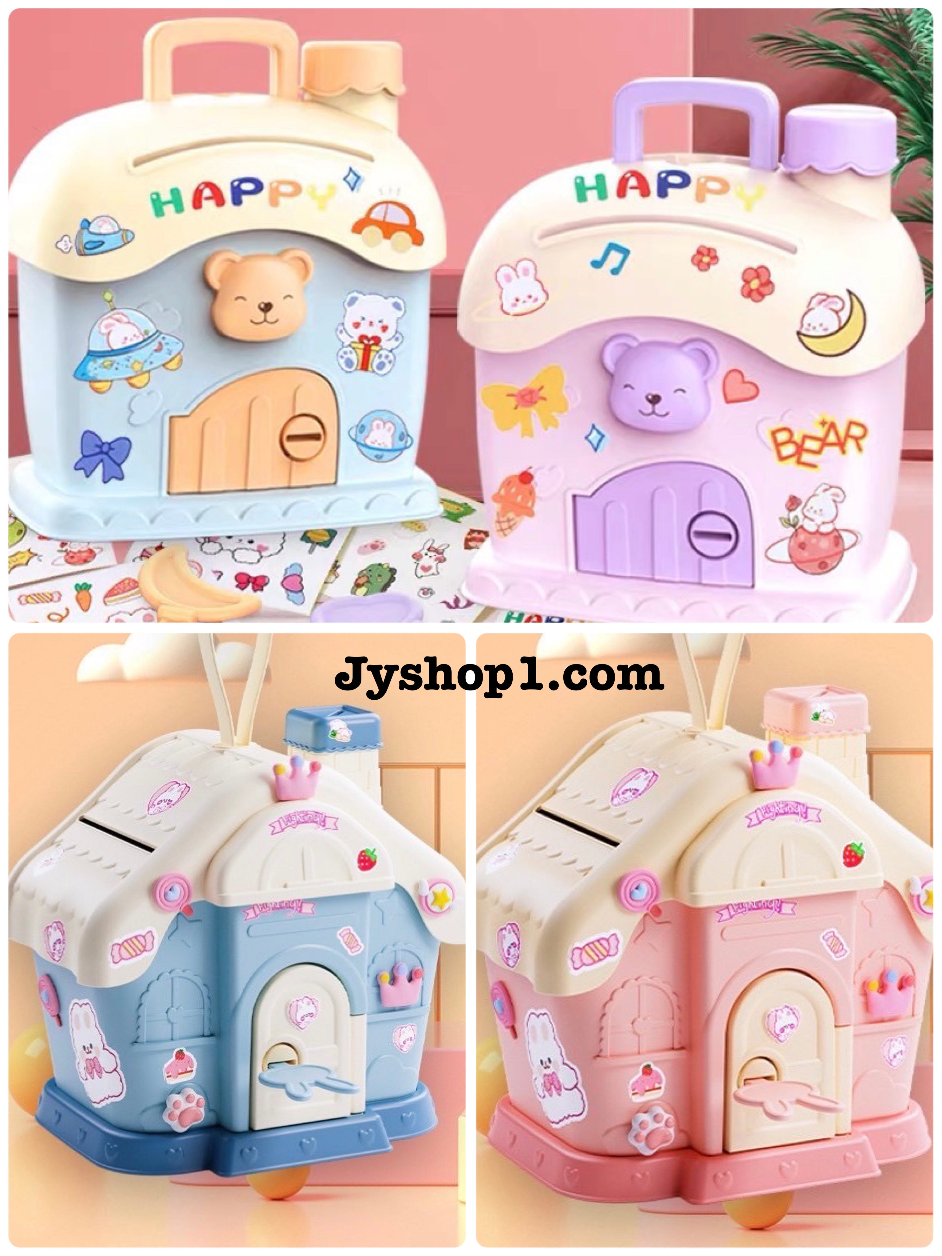 กระปุกออมสิน บ้านออมสินDIY รหัส GT009 , GT010 พร้อมส่ง ราคาถูก