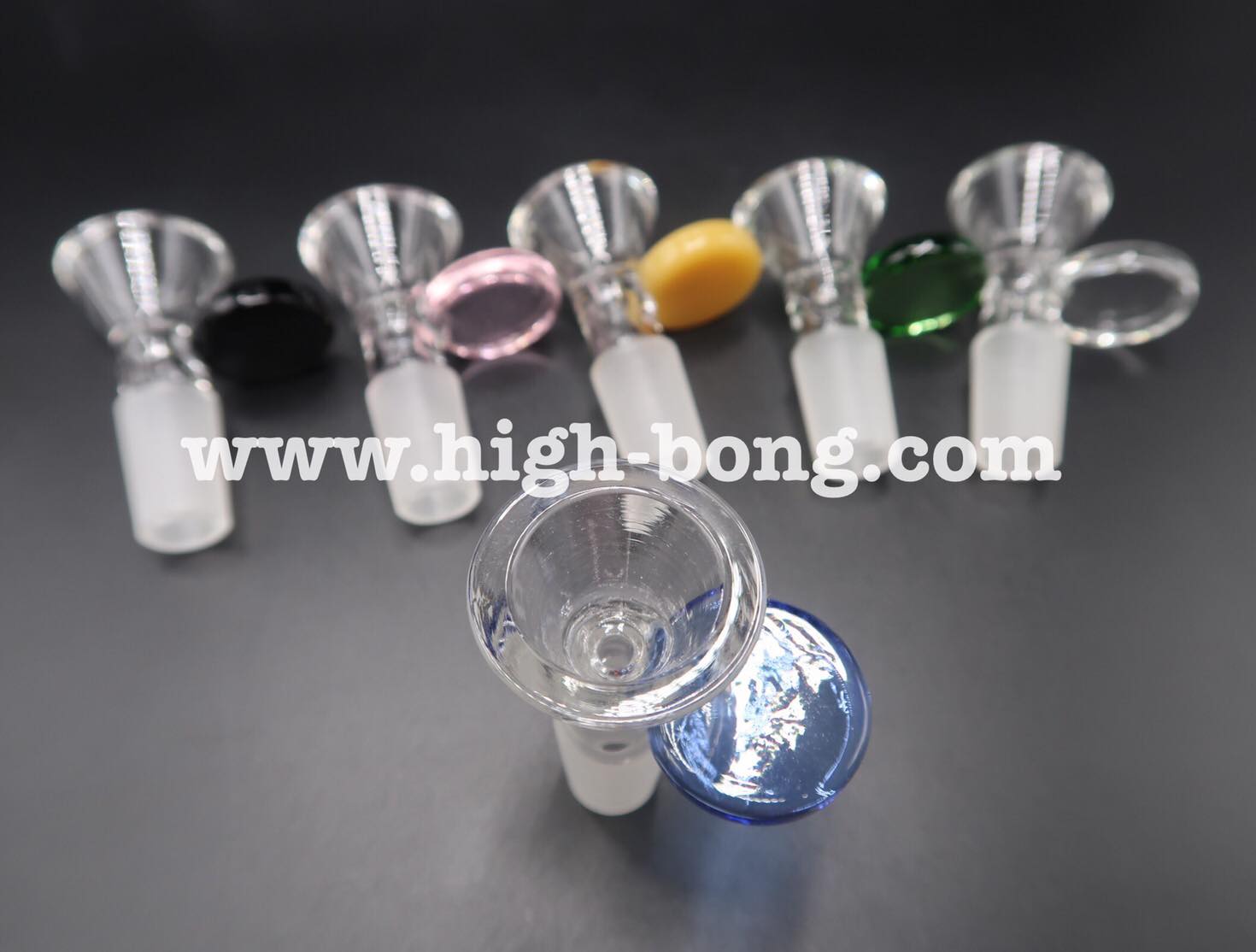 คัพแก้วทรง V ด้ามจับสี (14.5mm)