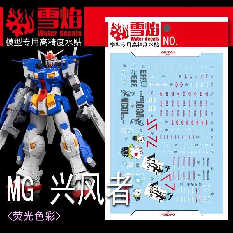 Water Decal 247 MG1/100 Gundam Stormbringer ยี่ห่อ XY-model