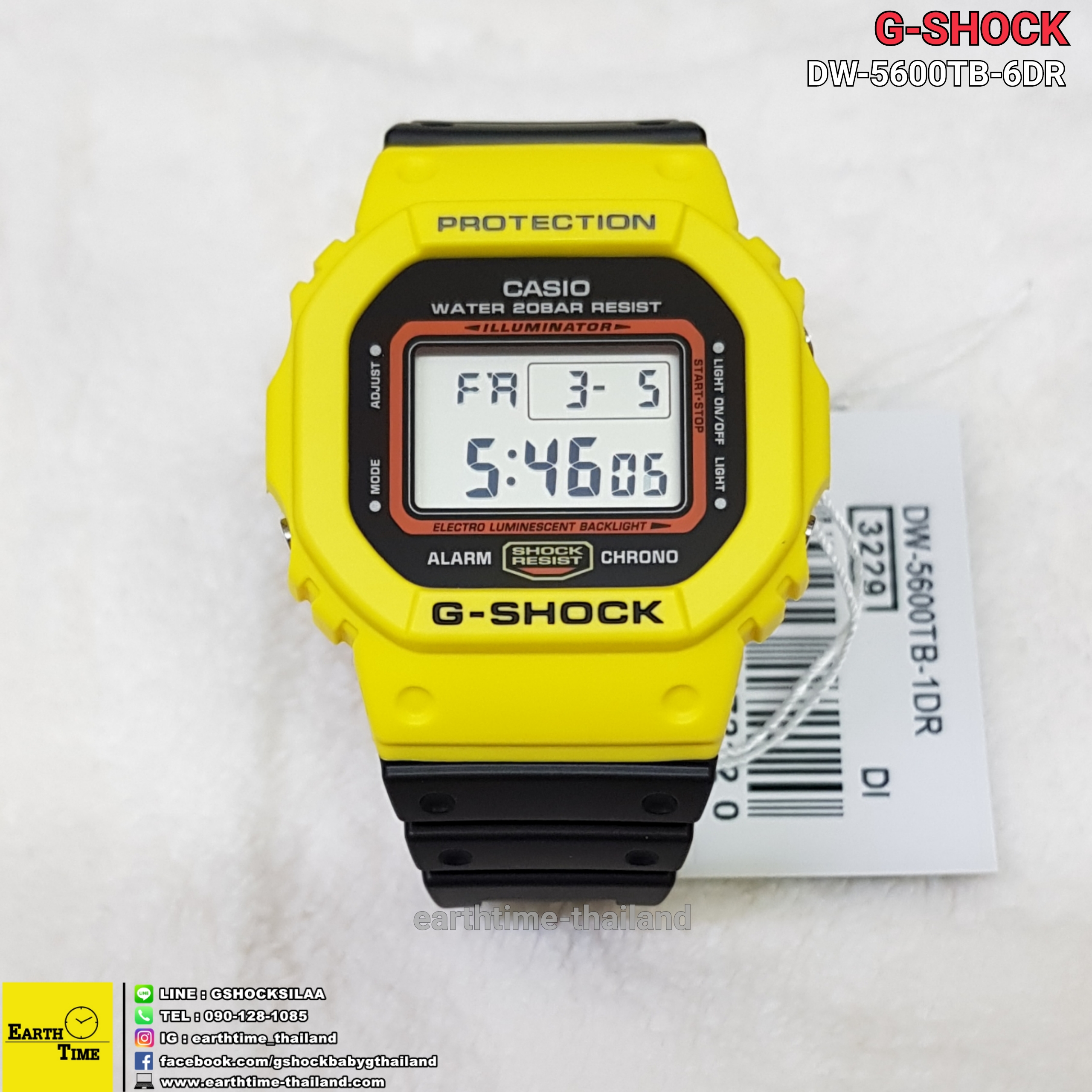 G-Shock DW-5600TB Throw Back ของใหม่แท้100% รับประกัน 1 ปี รุ่น DW-5600TB-1DR