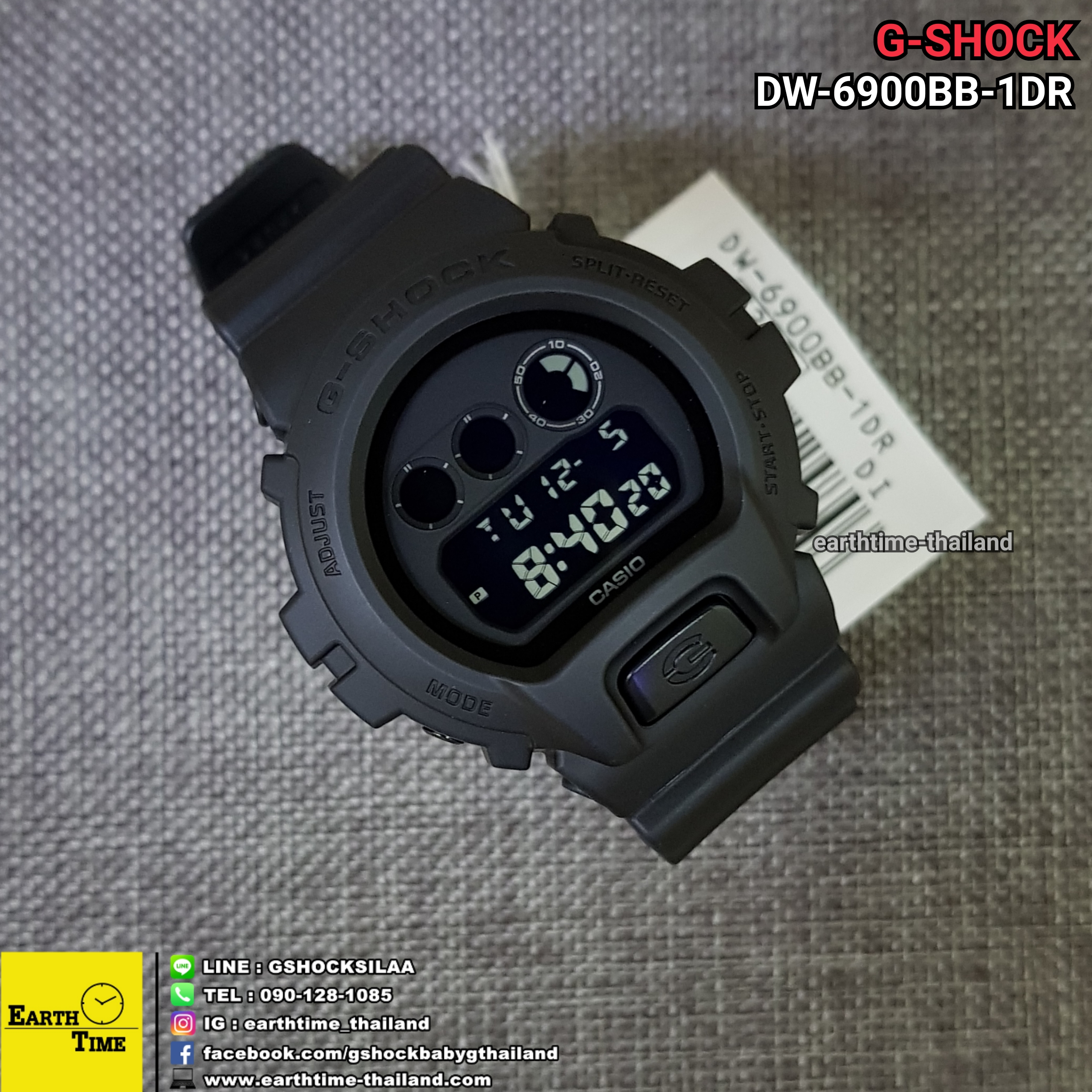G-Shock ของใหม่แท้100% รับประกัน 1 ปี DW-6900BB-1DR