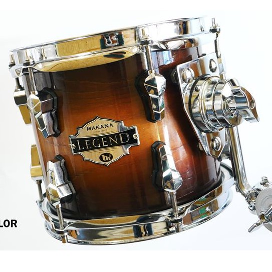 กลองทอม 8 นิ้ว Makana Legend รุ่น Precious ไม้ Poplar 6 ชั้น ด้านนอกไม้ Ash เคลือบแล็คเกอร์ สีคาราเมลหลักกลองดีไซด์พิเศษ