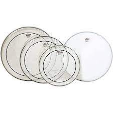 REMO ของแท้ USA. หนังกลอง Remo Clear Pinstripe set PP-0320-PS Propack (12" 13" 14" 16") ชุด 4 ผืน ครบเซต หนังกลองน้ำมันสองชั้น พร้อมหนักสากสแนร์