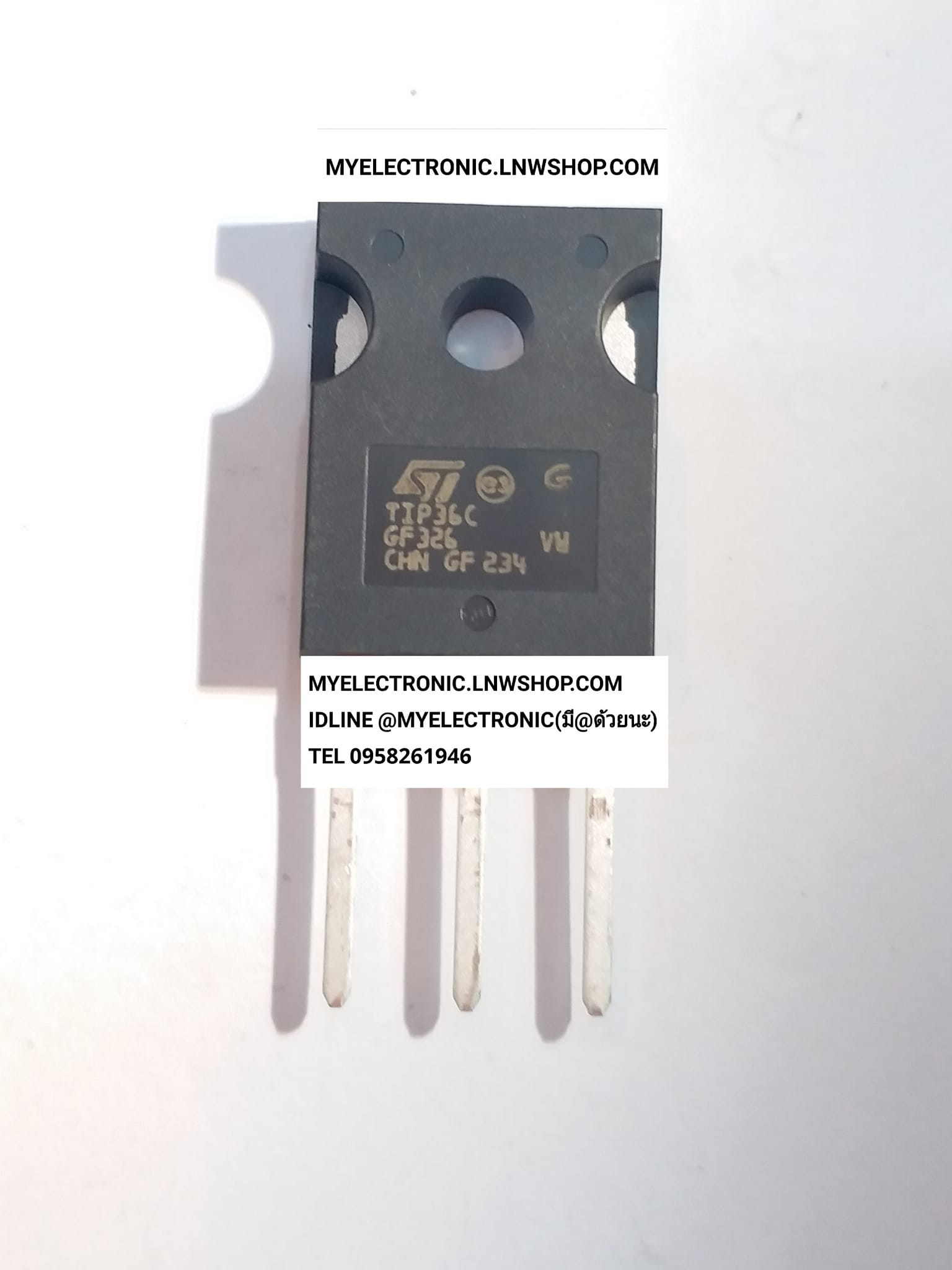 ขาย TIP36C ตัวถัง TO-24 7ยี่ห้อ ST-THOMSAN ทอมสัน TIP36 C ทรานซิสเตอร์ TRANSISTOR ราคา ตัวละ . . , , บาท
