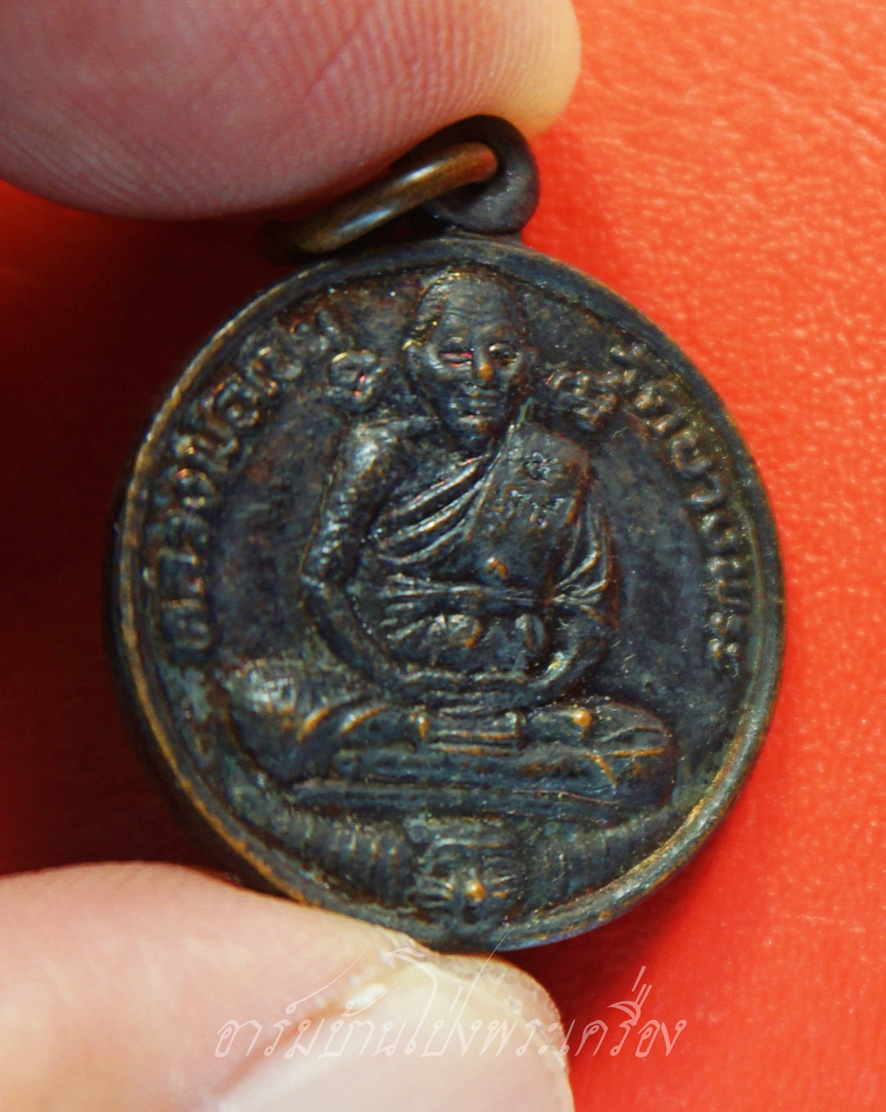 หลวงพ่อเปิ่น วัดบางพระ หลังนางกวัก ปี๒๕๓๔ เนื้อทองแดงรมดำ(องค์ที่1)