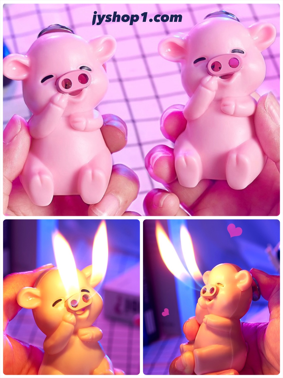 ไฟแช็ค ไฟเปลว Pig Meng พร้อมส่ง ราคาถูก