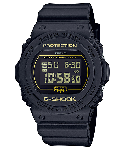 G-Shock Matte Black & Blue ของใหม่แท้100% รับประกัน 1 ปี รุ่น DW-5700BBM-1DR