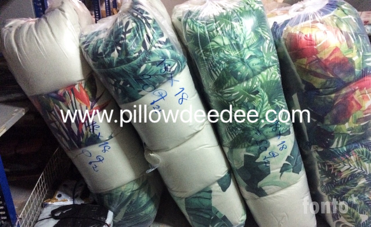 งานจัดส่งหมอนอิงลายใบไม้รีสอร์ทเชียงคาน