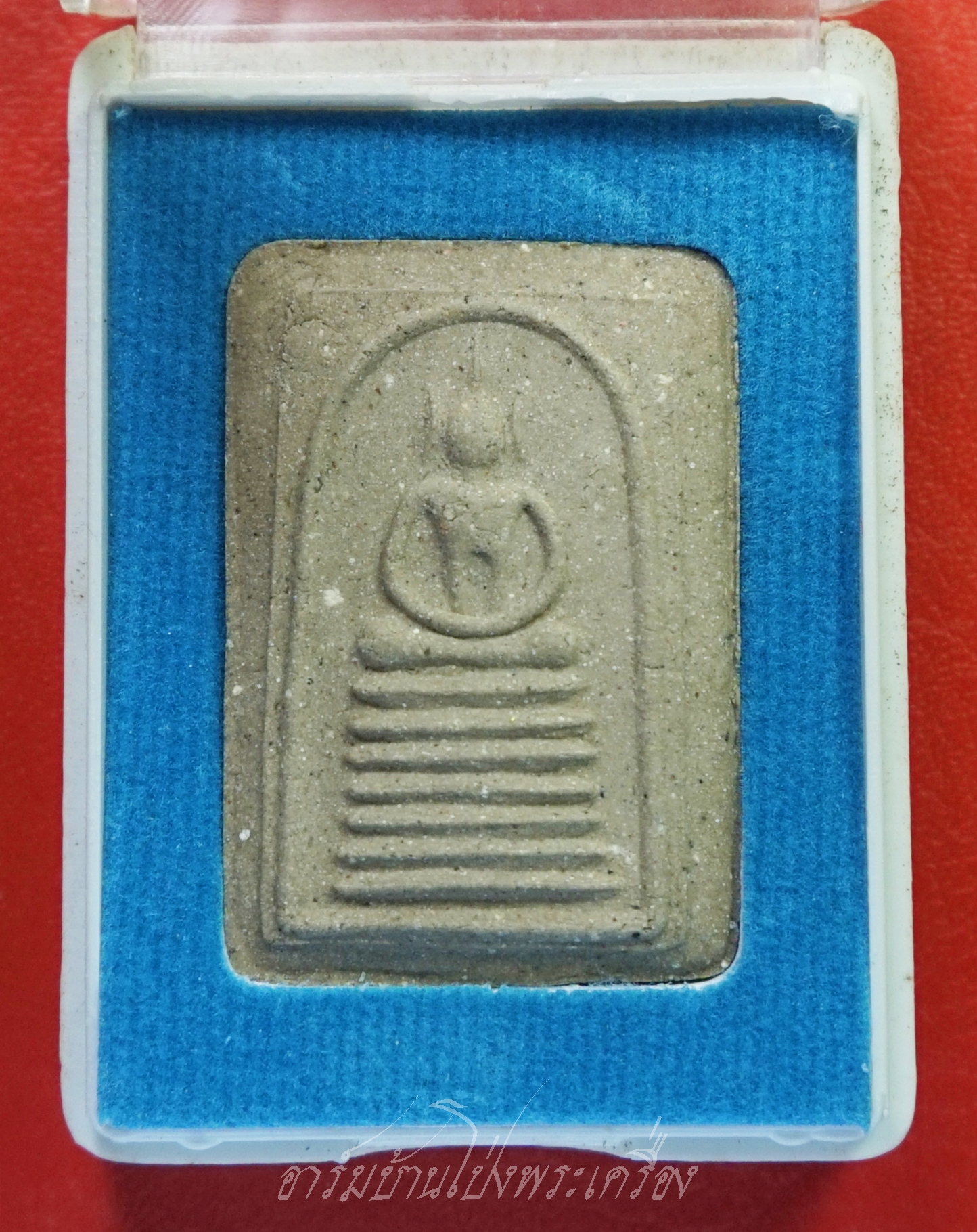 พระสมเด็จเจ็ดชั้น พิมพ์หูบายสี วัดเจ็ดเสมียน รุ่น มั่ง มี ศรี สุข(องค์ที่1)