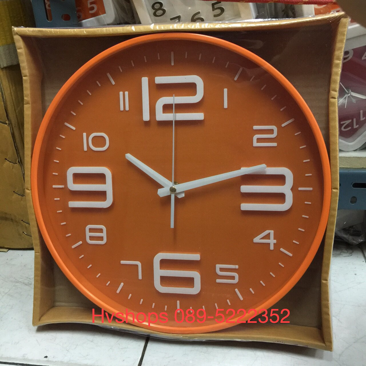 นาฬิกาติดผนัง Good รหัส 09528 สี ส้ม