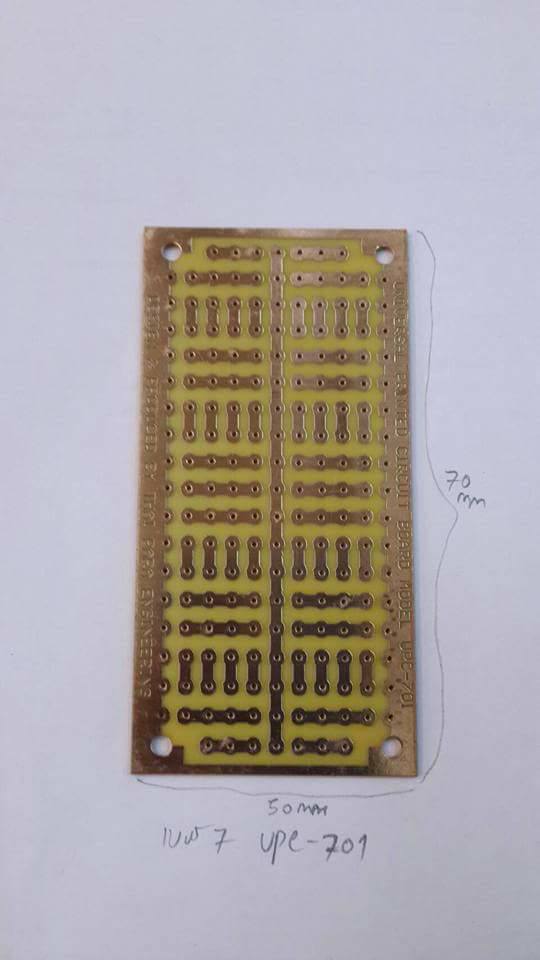 แผ่นปริ้นอเนกประสงค์เบอร์5รุ่นUPC-701ราคาขนาดกว้าง50Xยาว70MM. (50Xยาว70MM.)(5.5x9.3CM)ราคาแผ่นละ