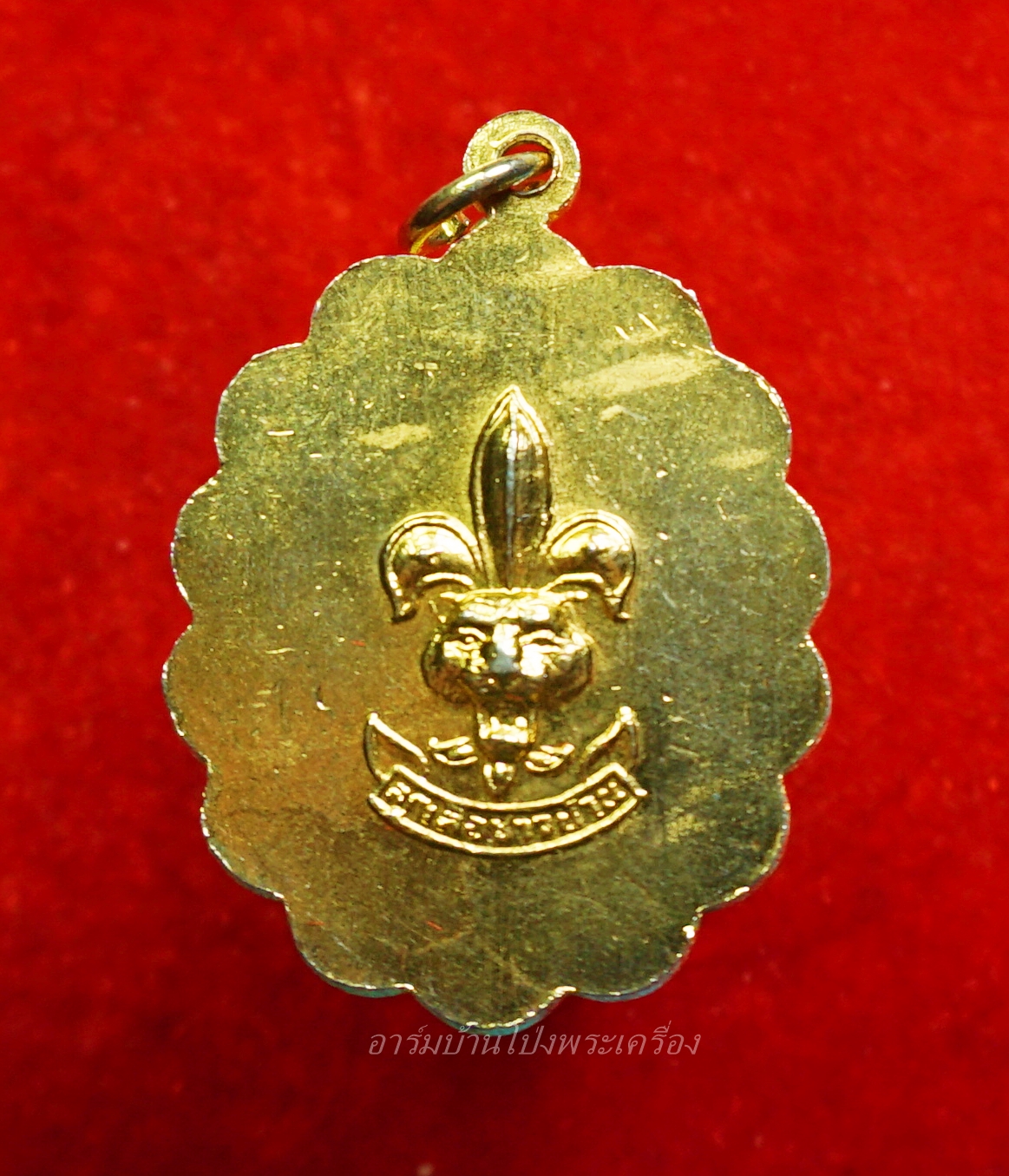 หลวงพ่อแทน วัดธรรมเสน รูปถ่าย หลังลูกเสือ(องค์ที่1)