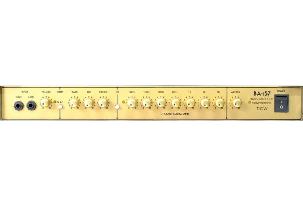 แอมป์เบส Rock BA-157 COMPRESSOR ซิ้งค์ระบายความร้อน EQ 7 แบรนด์ ปรับเสียงได้ลึกมากขึ้น