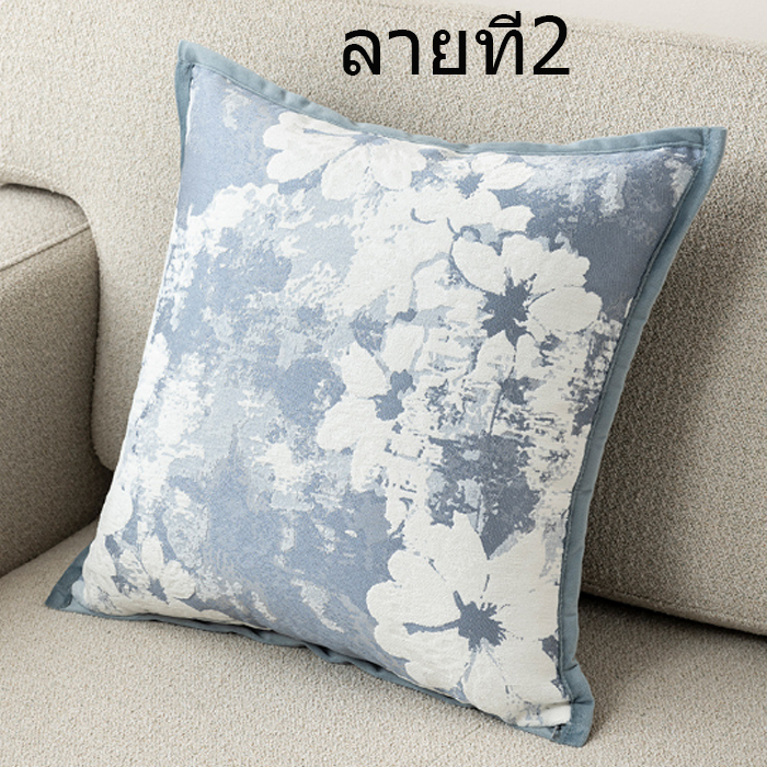 หมอนอิงสไตล์นอร์ดิกโทนสีอ่อนที่ให้ความรู้สึกสบาย