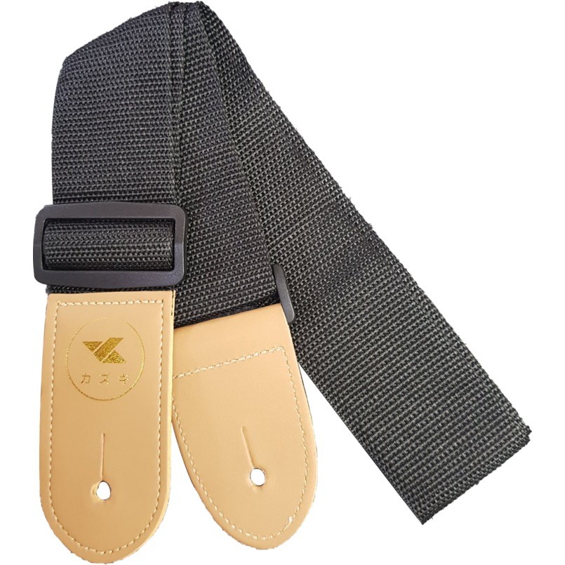 Kazuki สายสะพายกีตาร์โปร่ง Guitar strap กีตาร์ไฟฟ้า เบส เนื้อผ้าดี สายสะพาย สายกีตาร์ สีเทา ปรับระดับได้