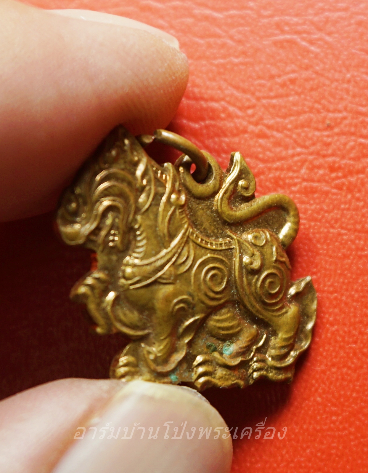 พระอธิการบัว วัดเขาแดน สิงห์ เนื้อทองแดง(องค์ที่1)