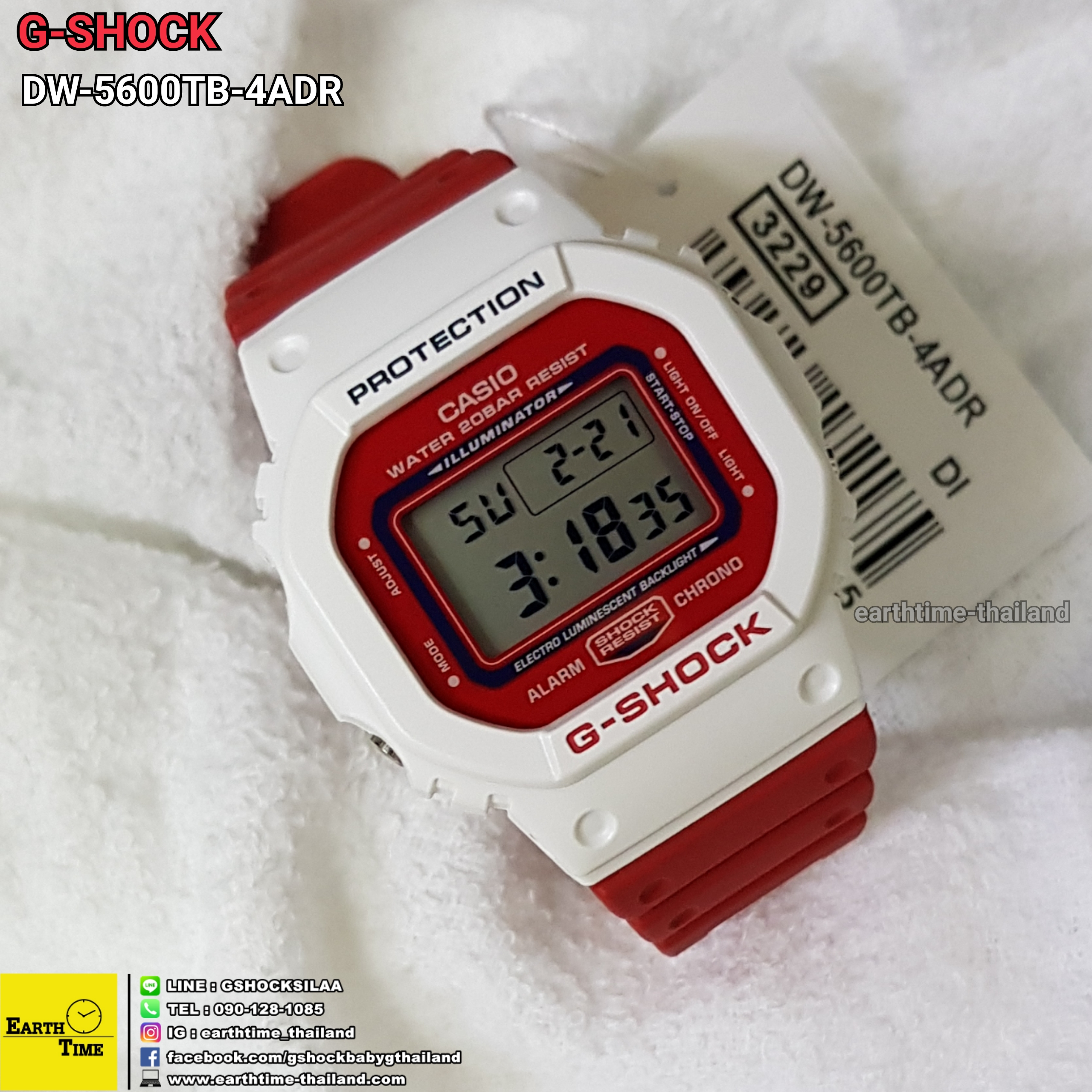 G-Shock DW-5600TB Throw Back ของใหม่แท้100% รับประกัน 1 ปี รุ่น DW-5600TB-4ADR