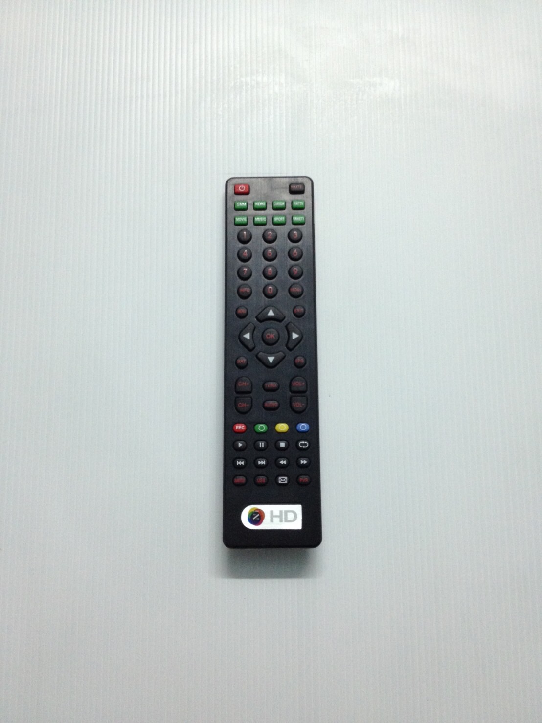 ​รีโมทจานดาวเทียม GMMZ HD ดำ