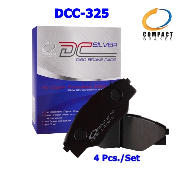 ผ้าเบรคหน้า Nissan NV กระบะ, NV เก๋ง Compact DCC-325