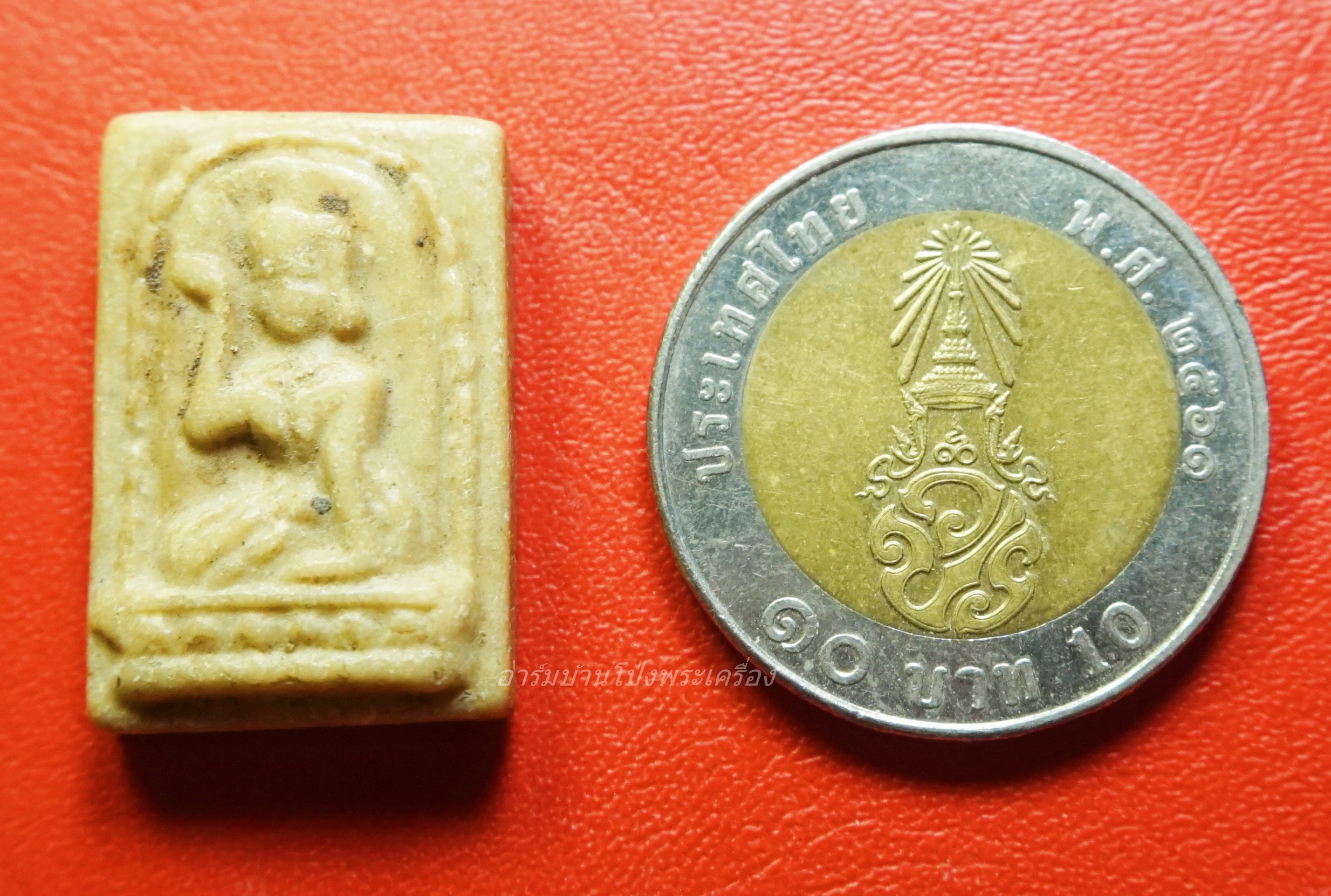 นางกวัก วัดสมอลม เนื้อผงเทียนชัย สีน้ำตาล(องค์ที่1)