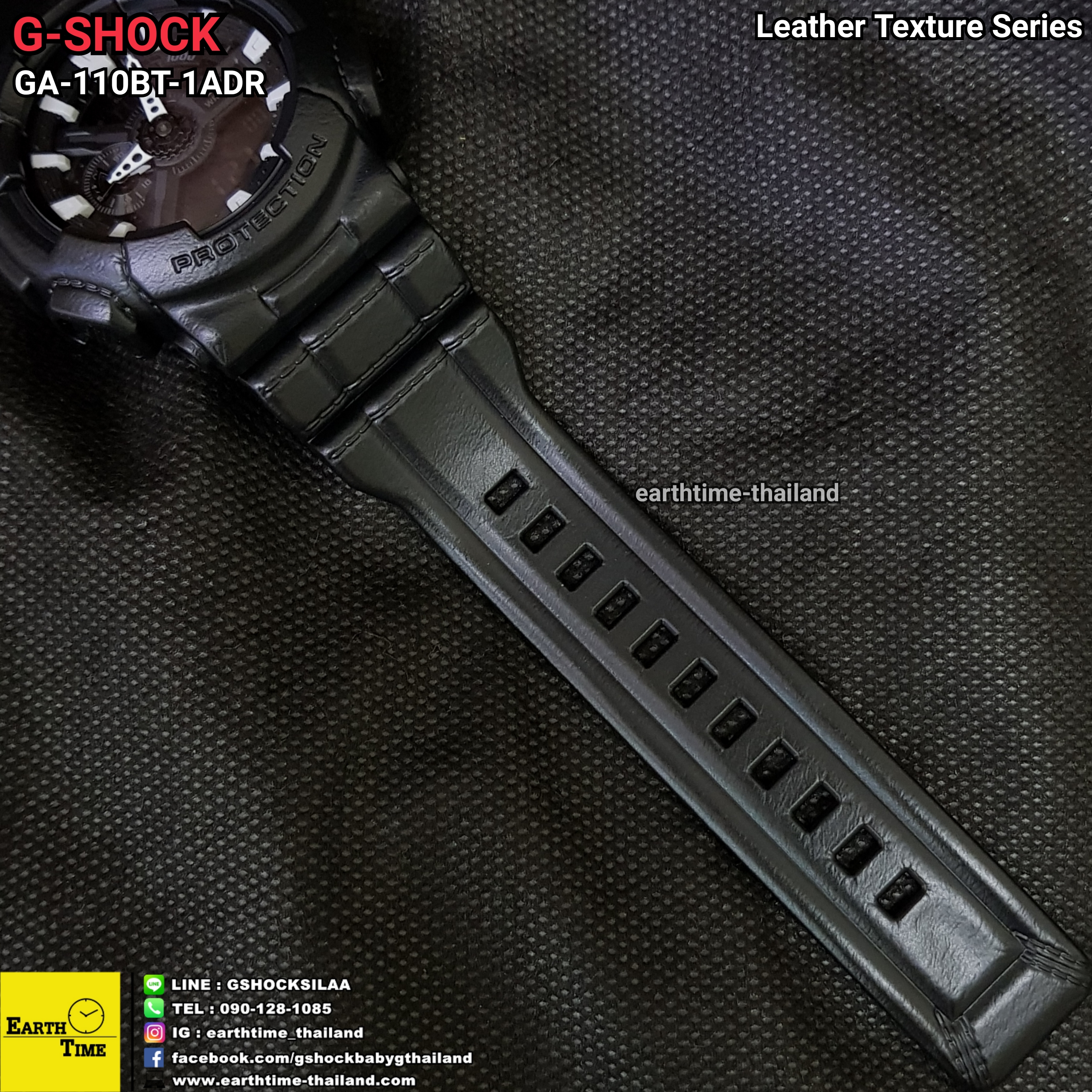 G-Shock Leather Texture Series ของใหม่แท้100% รับประกัน 1 ปี รุ่น GA-110BT-1A