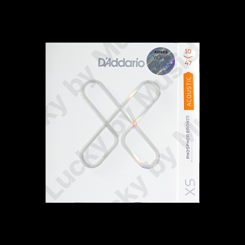 สายกีตาร์โปร่ง D’Addario รุ่น XSAPB Phosphor Bronze ครบชุด 6 สาย สายกีต้าร์ สายเคลือบกันสนิม