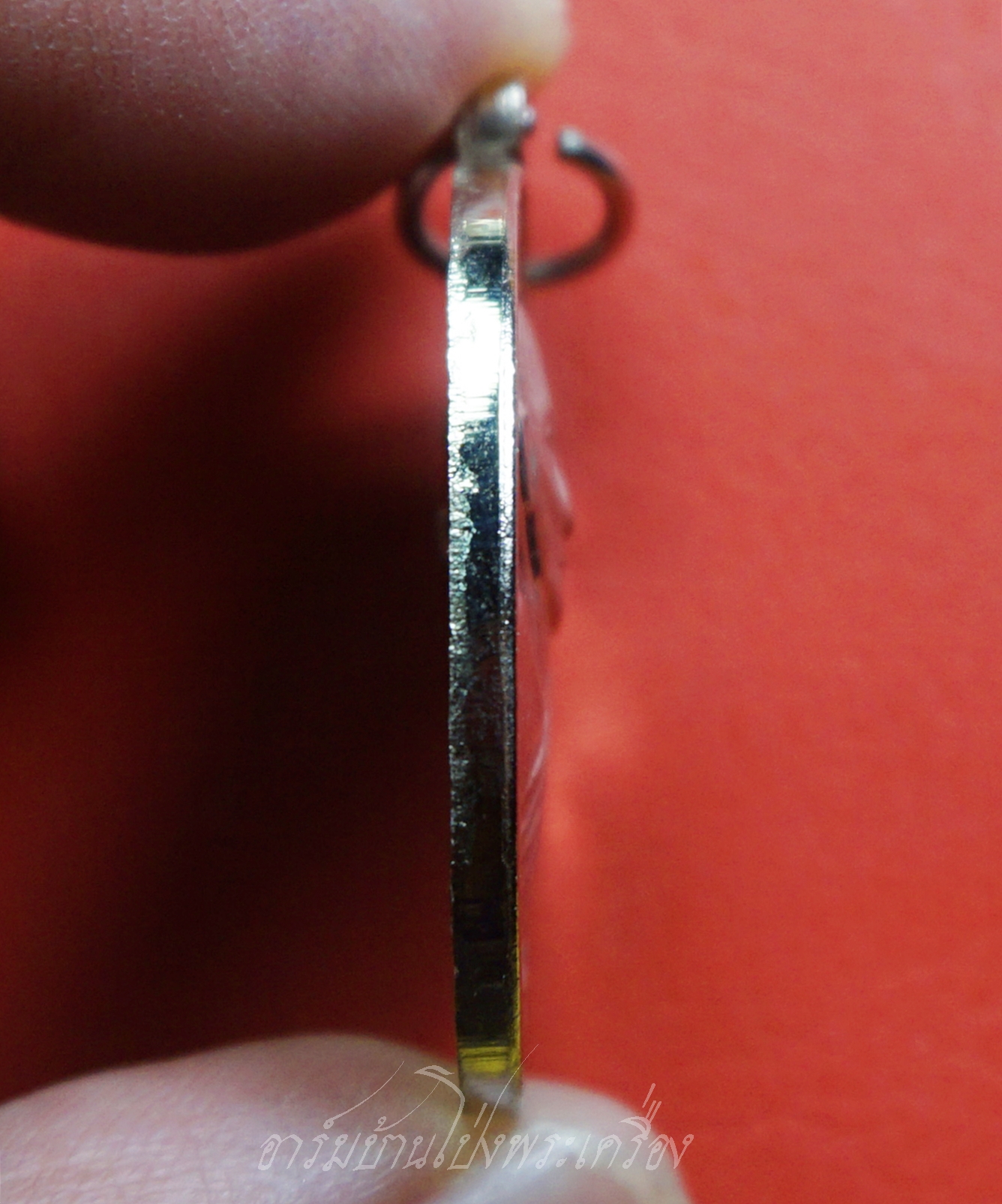 หลวงพ่อปาน วัดบางนมโค ออกวัดศาลพันท้ายนรสิงห์ หลังท้าวเวสสุวรรณ ปี๒๕๕๖ เนื้อกะไหล่เงิน(องค์ที่3)