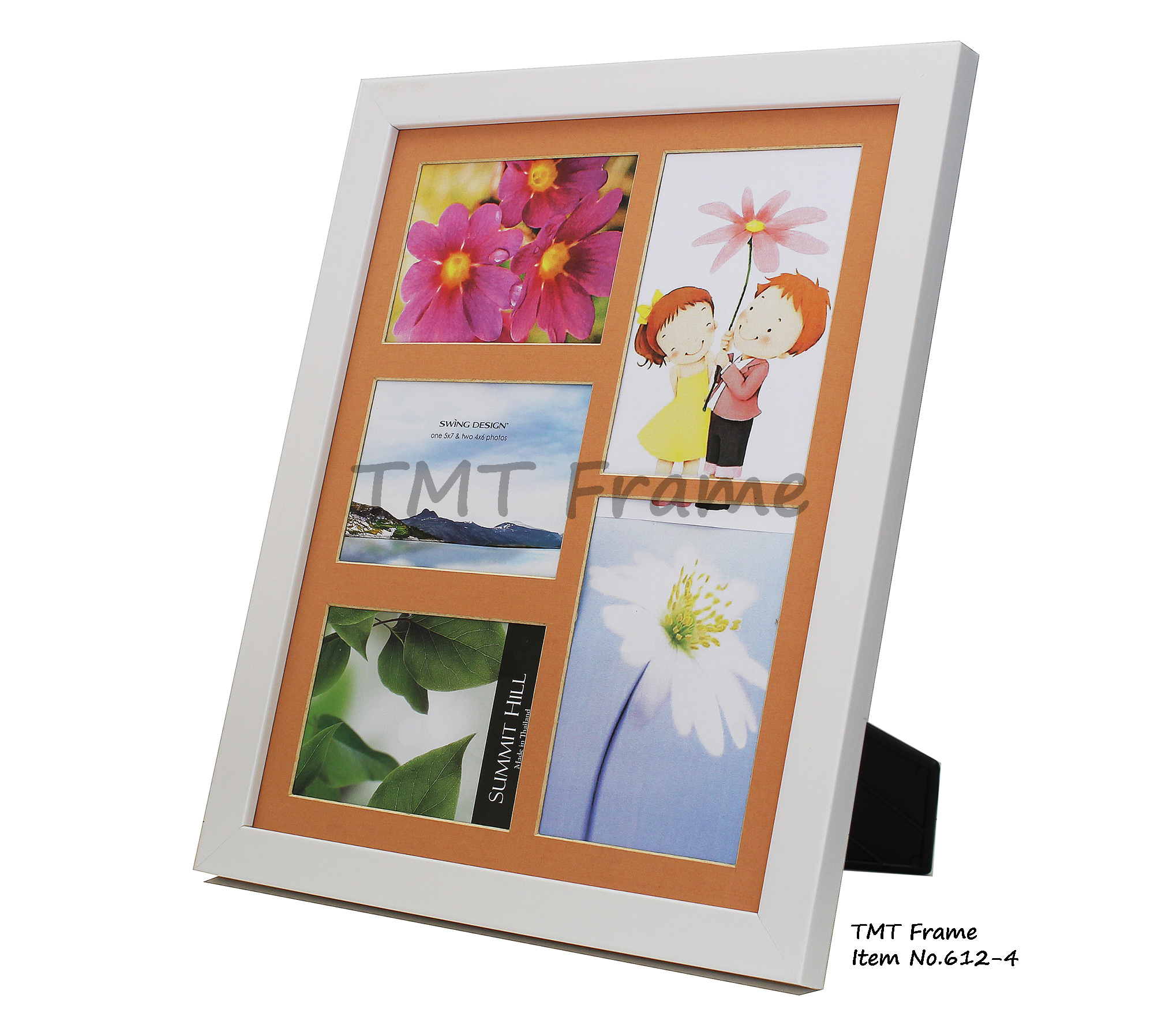 กรอบเม้าหลายช่อง กรอบรูปหลายรูป กรอบช่องติดผนัง 612-4