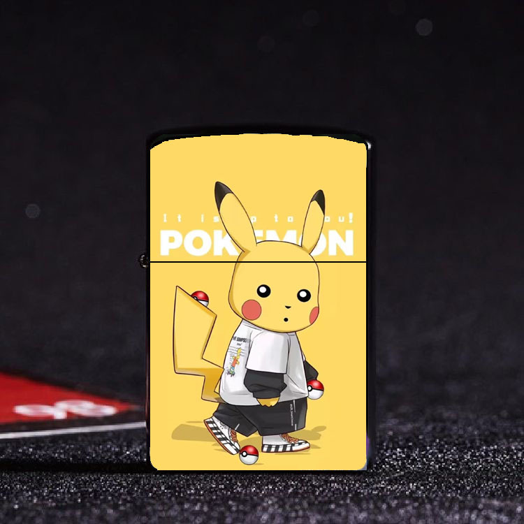 ไฟแช็ค ไฟแช็คน้ำมัน ทรงซิปโป้ ลายการ์ตูน V.2 พร้อมส่ง ราคาถูก