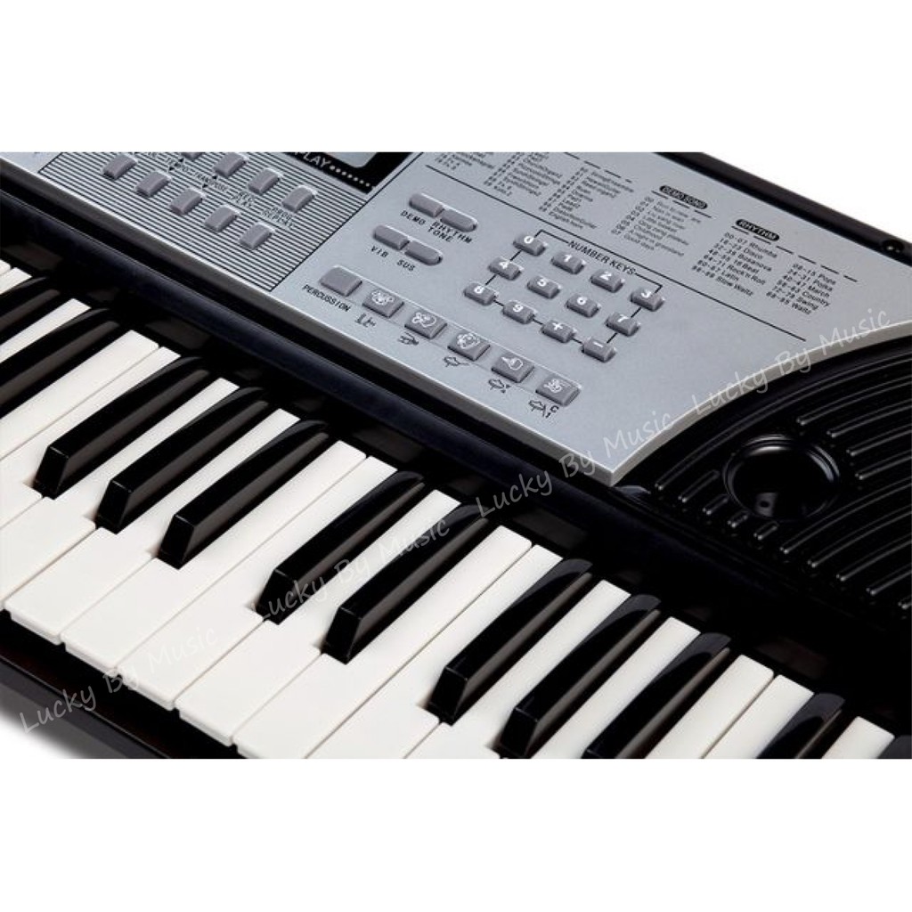 คีย์บอร์ด Keyboard XIN YUN รุ่น XY-218 มี 54 คีย์มาตรฐาน เชื่อมต่อ USB พร้อมขาตั้งคีย์บอร์ด แผ่นวางโน๊ต และอแดปเตอร์